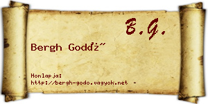 Bergh Godó névjegykártya