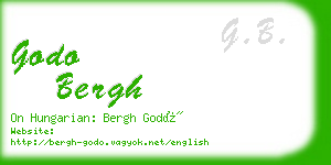 godo bergh business card
